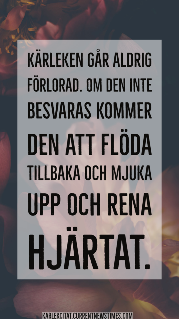 Citat om Förlorad Kärlek